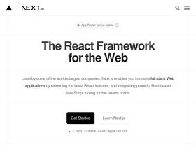 'nextjs.org' screenshot