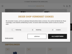 'projekt-akustik.de' screenshot