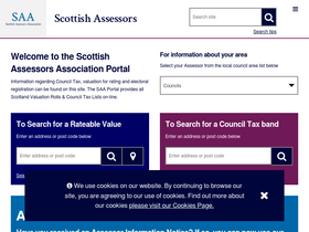 'saa.gov.uk' screenshot