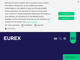 'eurex.com' screenshot