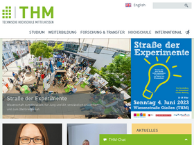 'thm.de' screenshot