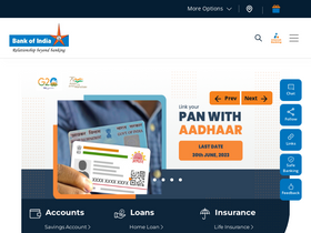 'bankofindia.com' screenshot