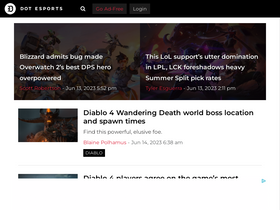 'dotesports.com' screenshot