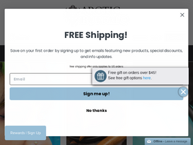 'arcticbuffalo.com' screenshot