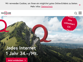 'quickline.ch' screenshot