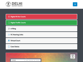 'delhidistrictcourts.nic.in' screenshot