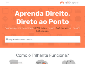 'trilhante.com.br' screenshot
