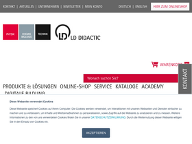 'ld-didactic.de' screenshot