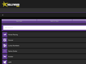 'hollywoodbets.net' screenshot