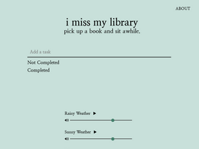 'imissmylibrary.com' screenshot