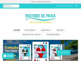 boutiquedepraia.com homepage screenshot