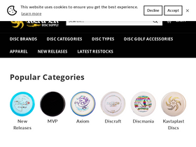 'reaperdiscs.com' screenshot