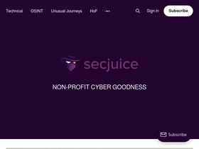 'secjuice.com' screenshot