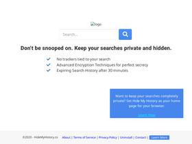 'hidemyhistory.co' screenshot