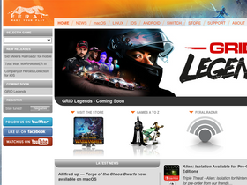 'feralinteractive.com' screenshot