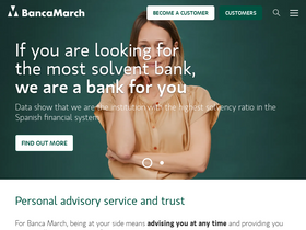 'bancamarch.es' screenshot