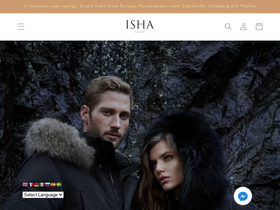 ishastore.se homepage screenshot