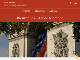 'paris-arc-de-triomphe.fr' screenshot