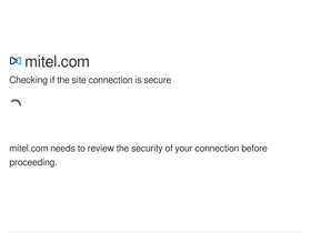 'mitel.com' screenshot