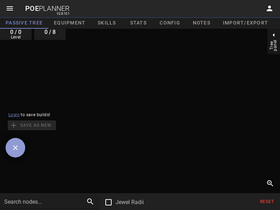 'poeplanner.com' screenshot