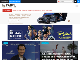 'padelmagazine.fr' screenshot