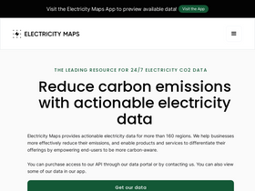 'electricitymaps.com' screenshot