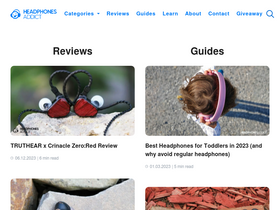 'headphonesaddict.com' screenshot