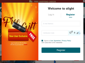 'olightstore.ca' screenshot