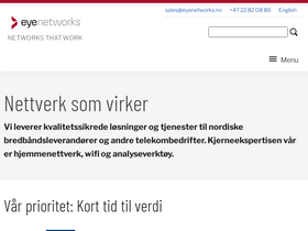 'eyenetworks.no' screenshot