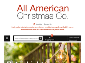 AAChristmas.com homepage screenshot