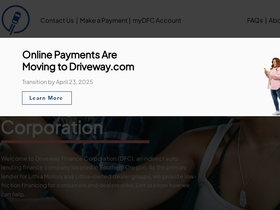 'drivewayfinancecorp.com' screenshot