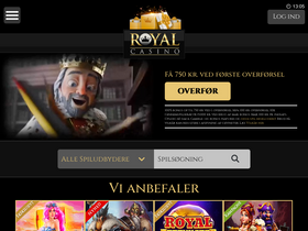 'royalcasino.dk' screenshot