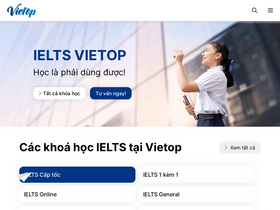 'ieltsvietop.vn' screenshot