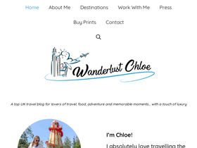 'wanderlustchloe.com' screenshot