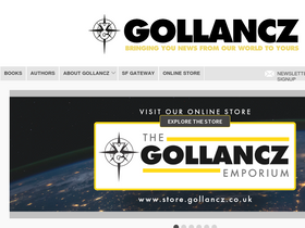 'gollancz.co.uk' screenshot