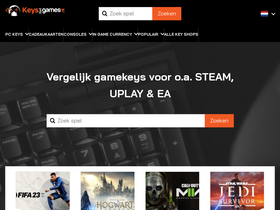 'keysforgames.nl' screenshot