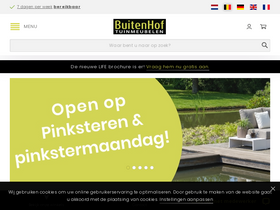 'buitenhof-tuinmeubelen.be' screenshot