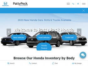 'pattypeckhonda.com' screenshot