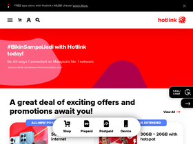 'hotlink.com.my' screenshot