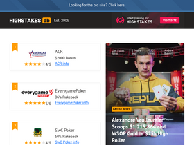 'highstakesdb.com' screenshot