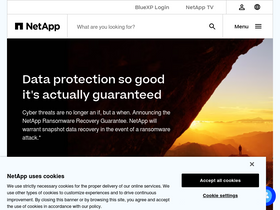 'netapp.com' screenshot