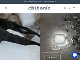 chthonic.shop homepage screenshot