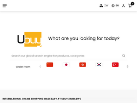 'ubuy.co.zw' screenshot