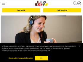 'iamexpat.nl' screenshot