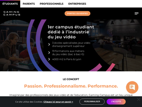 'gamingcampus.fr' screenshot