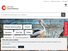 'onkaparingacity.com' screenshot