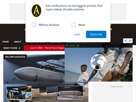 'theaviationist.com' screenshot