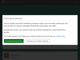 'snapcraft.io' screenshot