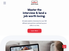 'myinterviewpractice.com' screenshot