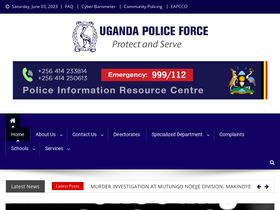 'upf.go.ug' screenshot